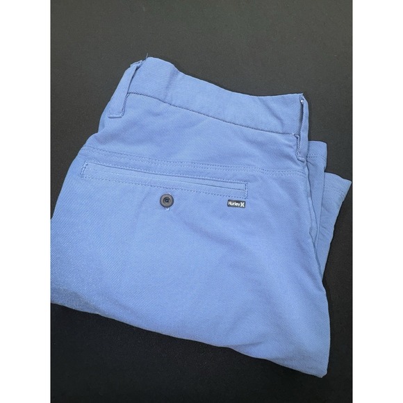 Hurley Other - Hurley x Nike Dri-Fit Hybrid Walkshorts Chino Shorts Mens 32 Blue Flat Front